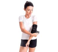 Coudière en néoprène Soulagement de la douleur Renfort réglable Velcro antidérapant Taille universelle Femme Homme Droit Gauche Noir