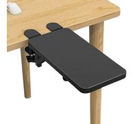 Coudière pour bureau - Support ergonomique pliable sans perçage - Support de bras - Rail d'extension de bureau - Pour bureau à domicile, école, clavier d'ordinateur, travail, étude