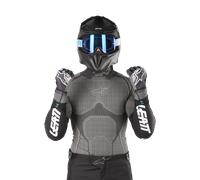 Coudières Leatt 3DF 5.0 Noir-Blanc S Noir