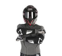 Coudières Leatt 3DF Hybrid Noir-Blanc S/M Noir
