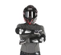 Coudières Leatt Contour Blanc-Noir S/M Noir