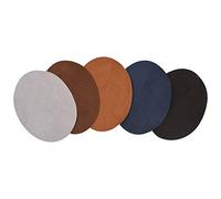 Coudières pour Chandails, 10 Pièces Coudières en Cuir PU Fer sur Patchs Coudières Ovales Cousues sur les Genouillères Patchs de Réparation pour Sweat-shirt Lâche T-shirt Jeans