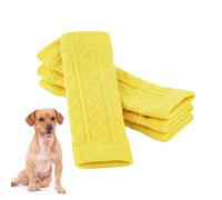Coudières pour chien - Manchon de bras unique pour chien, 4 pièces enveloppements tricotés pour chaussettes de patte de chien | Enveloppement de soutien de coude, support de jambe, manchon de coude de