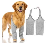 Coudières pour chien - Manchon de convalescence après une chirurgie avec bande élastique, genouillère souple pour jambes ou articulations blessées du chien pour arrêter de lécher et protection des