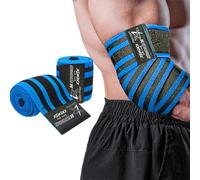 Coudières pour haltérophilie, développé couché, entraînement croisé et dynamophilie pour homme et femme - 1 paire de coudières en nylon de 119,4 cm - Augmente la stabilité des articulations et