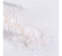 coudre des paillettes, Lot de 1000 pièces 5mm diamètre, mat, rond, givré, en acier inoxydable, for décoration mariage, artisanat, vêtements for femmes, accessoires couture(Matte White)