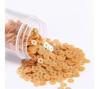 coudre des paillettes, Lot de 1000 pièces 5mm diamètre, mat, rond, givré, en acier inoxydable, for décoration mariage, artisanat, vêtements for femmes, accessoires couture(Matte Khaki)