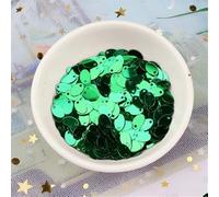 coudre des paillettes, Lot de 500 petits œuf ovales 5 x 8 mm, ellipses plates avec un trou latéral, adaptés aux robes danse du ventre, accessoires couture DIY(Dark Green)