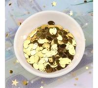 coudre des paillettes, Lot de 500 petits œuf ovales 5 x 8 mm, ellipses plates avec un trou latéral, adaptés aux robes danse du ventre, accessoires couture DIY(Light Golden)