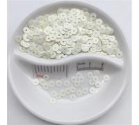 coudre des paillettes, Ronds plats de 3 mm, 4, 5, 6, 8, adaptés à la couture, l'artisanat, décoration mariage, aux chaussures, chapeaux et bricolage(Solid Cream,8mm 400pcs)