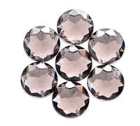 coudre la pierre rhénane, Strass acryliques multicolores à coudre, ronds et chanfreinés, for couture de robe, 8-16 mm(Black Diamond,12mm 50pcs)