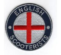 coudre Patch thermocollant brodé English Scooterist St. George Drapeau badge