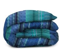 Couette 140x200 cm - Légère - Imprimée Carreaux Emeraude - Colas Normand