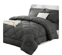 Couette 2 En 1 Easy Sleep with 2 Pillowcases,Easy Washing (Gray,140*200cm)