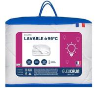 Couette - 200 x 200 cm - BLEU CALIN - Chaude - 400 g/m² - Blanc