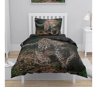 Couette 220x240 Animaux À Feuilles Vertes Couette Hiver 220x240 Edredon Epaisse Microfibres Chaude Edredon Duvet 4 Saisons Couettes Lavable Duvet Respirable Léger Édredon+2 Taies d'oreiller(50x75cm)