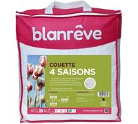 Couette - 240 x 220 cm - BLANRÊVE - 4 saisons - 420 g/m² - Blanc