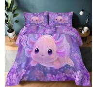 Couette 260 x 240cm Couette Réversible Lit Dessins animés Animaux Mignons Guérison Toucher Plume Duvet Microfiber Édredon Chaude Légere Qualité Tempérée Rose