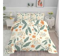Couette 260x240 Jaune Couette 4 Saisons Couette été 240x260 - Couette Imprimée 240x260 avec Motif de Fleurs Couette sans Housse - Lavable en Machine Couette et 2 Taie d'oreiller