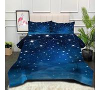 Couette 4 Saisons 220x240 pour 2 Personnes - Imprimée Style Traditionnel, Réversible, Lavable en Machine - Sans Housse - Avec 2 Taies d'Oreiller