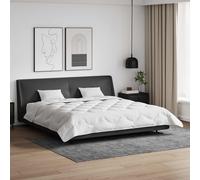 Couette Avec Oreiller 3 Pcs Blanc 240 X 220 Cm Microfibre