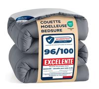 Couette-Bedsure-Gris doux-Gris micro-240x220cm-300GSM-Couette été double