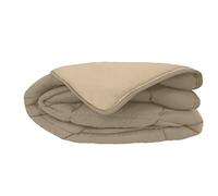 Couette bicolore Polyester Taupe/Lin 160 x 220 cm - POYET MOTTE - Gamme CALGARY