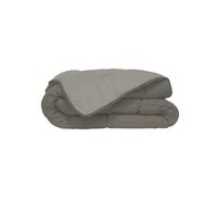 Couette bicolore Polyester Taupe/Lin 240 x 260 cm - POYET MOTTE - Gamme CALGARY