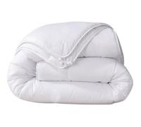 Couette - Blanc - Microfibres - 220x240cm - Lavable - Synthétique