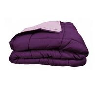 Couette chaude Bicolore Gamme Microfibre ""Cocoon Non feu - Norme NF EN ISO 12952"" toutes dimensions Toison d'or - Cocoon Prune