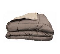 Couette chaude Bicolore Gamme Microfibre ""Cocoon Non feu - Norme NF EN ISO 12952"" toutes dimensions Toison d'or - Cocoon Taupe Lin