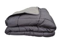Couette chaude Bicolore Gamme Microfibre ""Cocoon Non feu - Norme NF EN ISO 12952"" toutes dimensions Toison d'or - Cocoon Acier