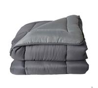 Couette chaude microfibre bicolore 400 gr/m2 Gris Perle 140x200 cm