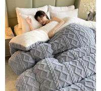 Couette chaude super épaisse pour l'hiver, couverture lestée en polyester pour lit, matelassée pour une chaleur et un confort ultimes