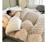 Couette chaude super épaisse pour l'hiver, couverture lestée en polyester pour lit, matelassée pour une chaleur et un confort ultimes