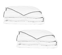 Couette/Courtepointe d'Hiver 140 x 200 cm Blanc Parures Linge de Lit vidaXL