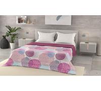 Couette d été imprimée Basic microfibre 100% : 250 x 240 cm / Fez