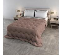 Couette d’Hiver WaterWashed, Taille matrimoniale 250×260 cm, Made in Italy, Duvet rembourré 300 g, Couverture Lavable sans Repassage - Couleur Rose Antique.