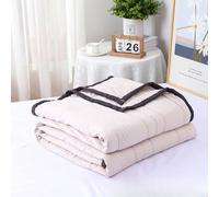 Couette d'été fraîche pour les dormeurs chauds et sueurs nocturnes - Couverture super douce - Couverture glacée légère pour toutes les saisons, lavable en machine et facile d'entretien (marron clair,