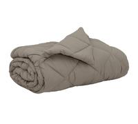 Couette d'été gris clair 200 x 200 cm en microfibre légère respirante pour climat chaud intérieur facile d'entretien certifiée Oeko-Tex Standard 100