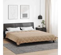 Couette d'été taupe 240 x 200 cm en microfibre légère respirante pour climat chaud, lavable, certifiée Oeko-Tex Standard 100, idéale comme couette pour le confort de la chambre à coucher