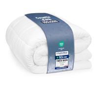 Couette d'été Utopia Bedding, Légère, 155 x 220 cm, 200 g/m², Blanc | Couette Sans Housse Avec Matelassage À Carreaux, Lavable En Machine Pour Une Chaleur Agréable Et Des Nuits Douillettes