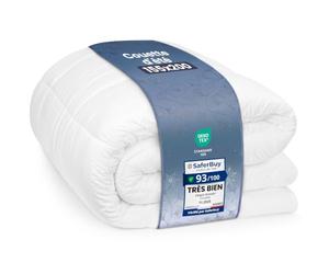 Couette d'été Utopia Bedding, Légère, 155 x 220 cm, 200 g/m², Blanc | Couette Sans Housse Avec Matelassage À Carreaux, Lavable En Machine Pour Une Chaleur Agréable Et Des Nuits Douillettes