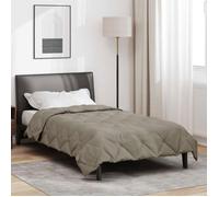 Couette d'été - VIDAXL - Simple - Gris clair - 220 x 155 cm - Microfibre respirante