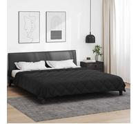 Couette d'été - VIDAXL - Simple - Noir - 240 x 260 cm - Microfibre