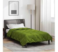Couette d'été - VIDAXL - Simple - Vert - 220 x 140 cm - Microfibre respirante