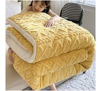 Couette d'hiver de luxe en flanelle polaire à 3 couches, super chaude et épaisse en velours pelucheux, couverture lourde double face pour un confort douillet
