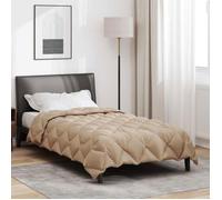 vidaXL Duvet d'hiver Taupe 220 x 155 cm Microfibre