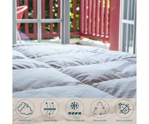 Couette duvet tempérée Jacquard - 260 x 240 cm