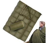 Couette en duvet de camping en plein air - Couette pliable imperméable - Housse de hamac légère - Housse moelleuse par temps froid - Tapis portable résistant à l'humidité pour voyage, plage